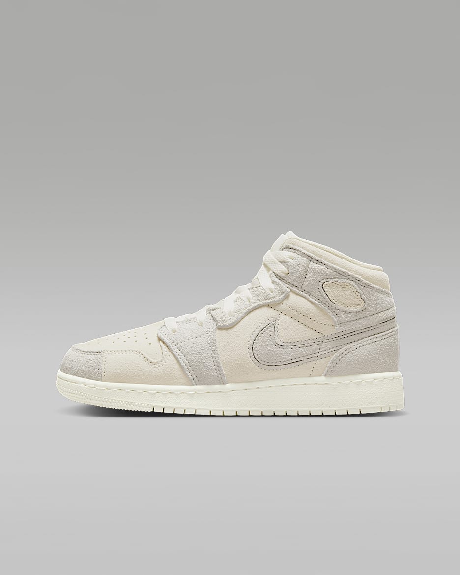 Air jordan 1 mid bg white clearance